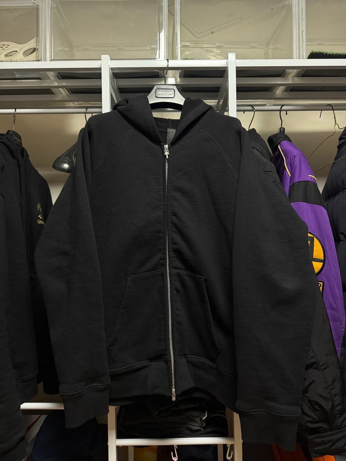 크롬하츠 세메터리 레더 후드 급처분 정품 상품이미지2