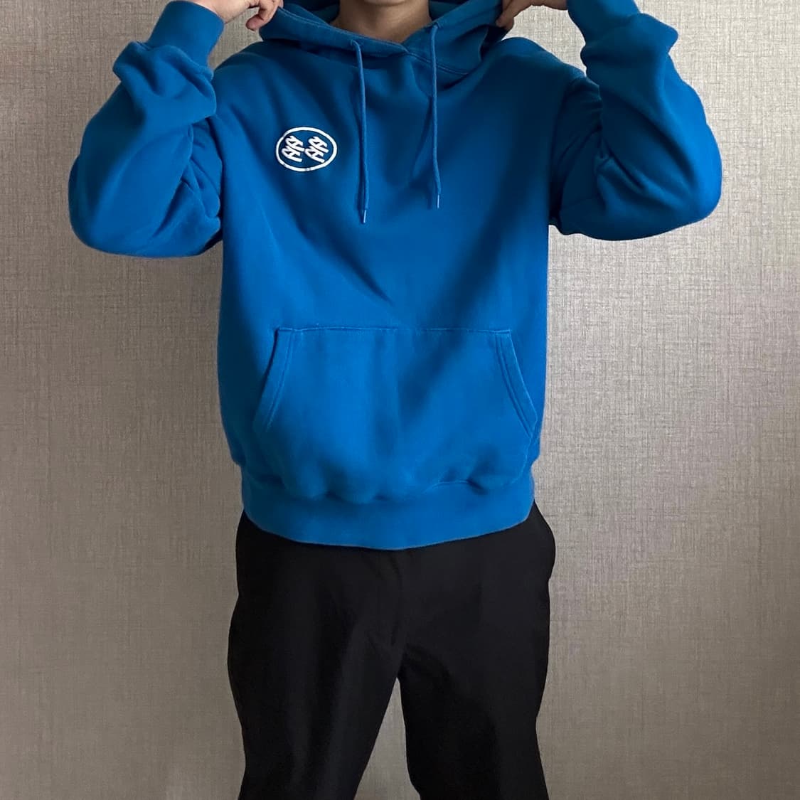 DADA 다다 서비스 블루 로고 후드티 3 상품이미지4