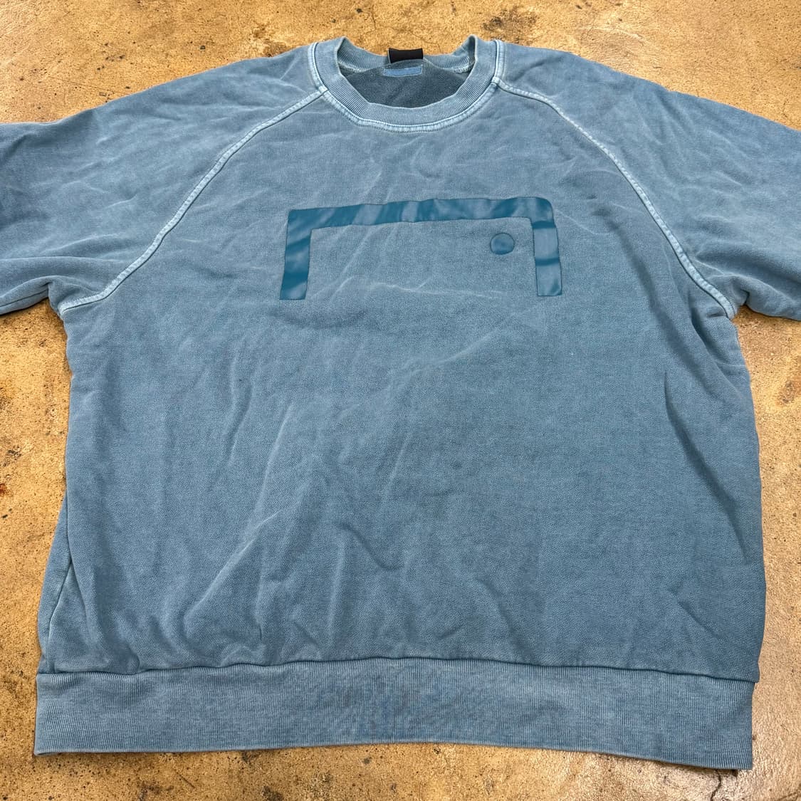 [정품/L] 골스튜디오 블루 워싱 맨투맨 티셔츠 b8 상품이미지3