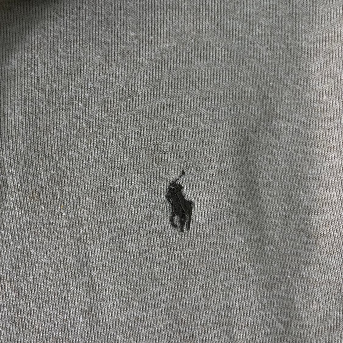 100 폴로랄프로렌 베이지 코튼 반집업 니트 상품이미지3