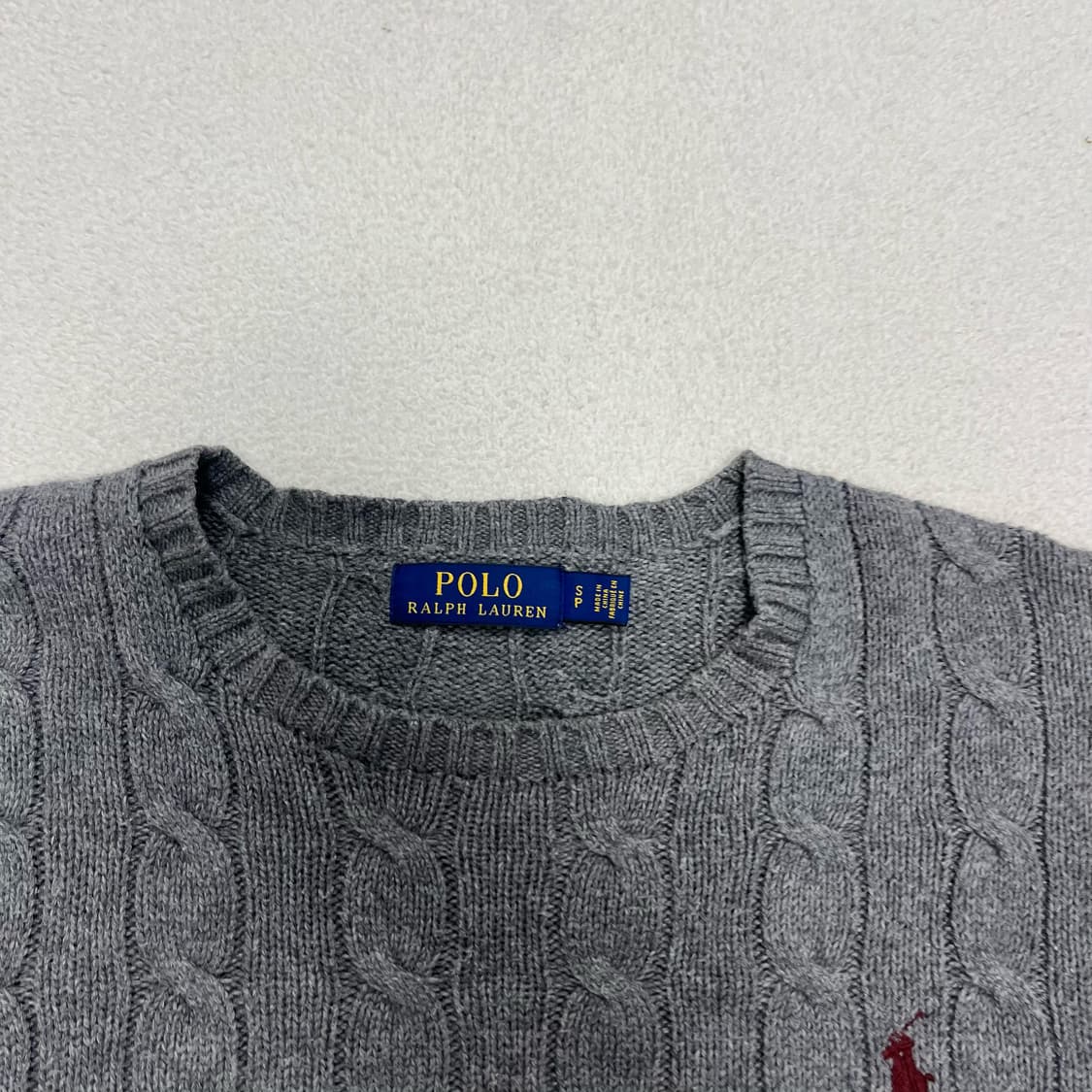 Polo Ralph Lauren grey cable knit 상품이미지6