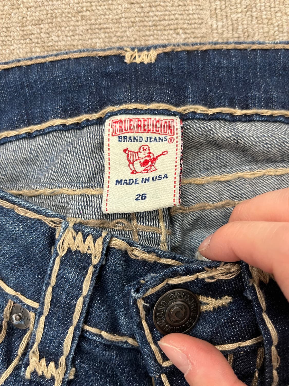 TureReligion brown stitch jeans 상품이미지6