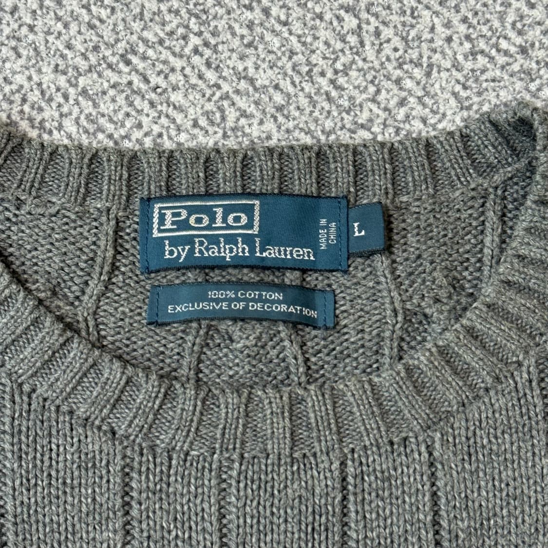 폴로 랄프로렌 꽈배기 니트 L 상품이미지4