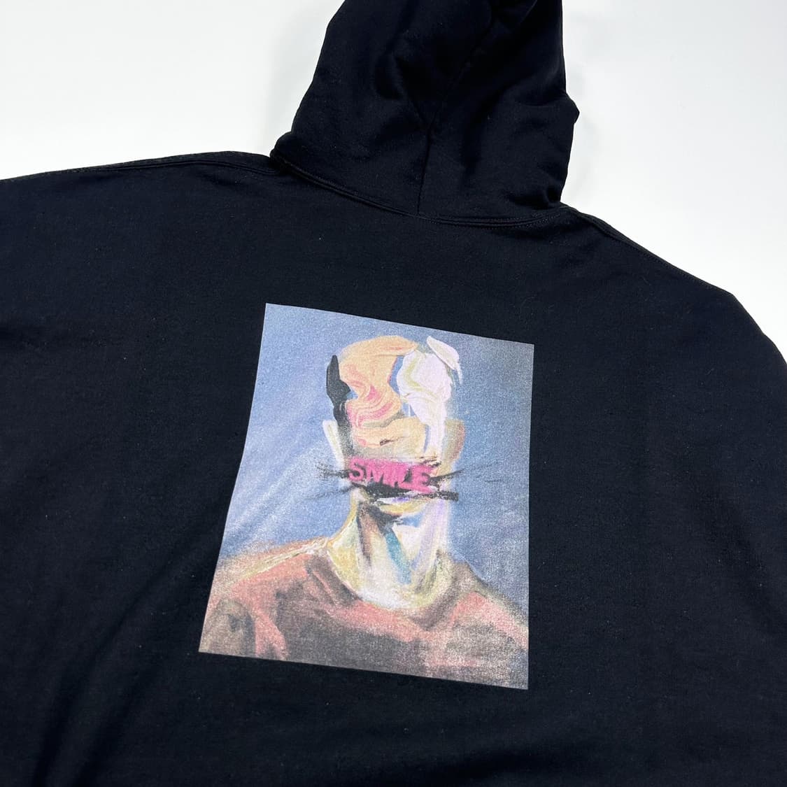 길단 박스 로고 블랙 박시 후드티 (XXL) 상품이미지3