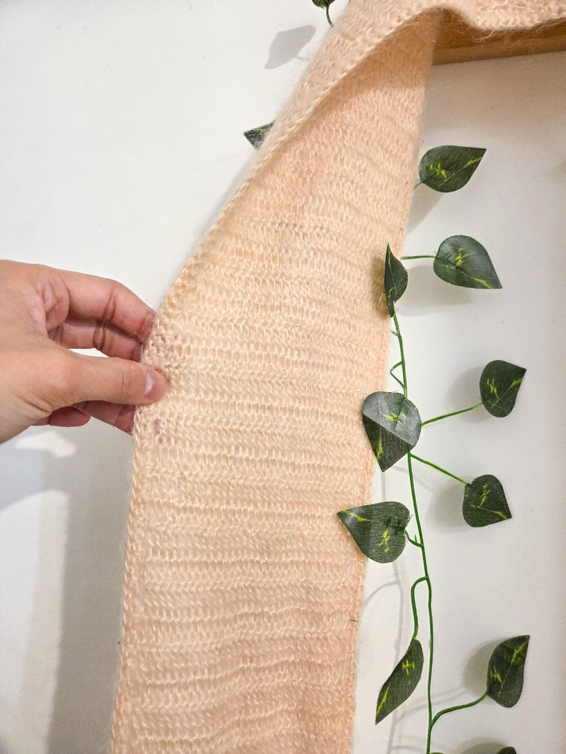 피치핑크 니트 머플러 상품이미지3