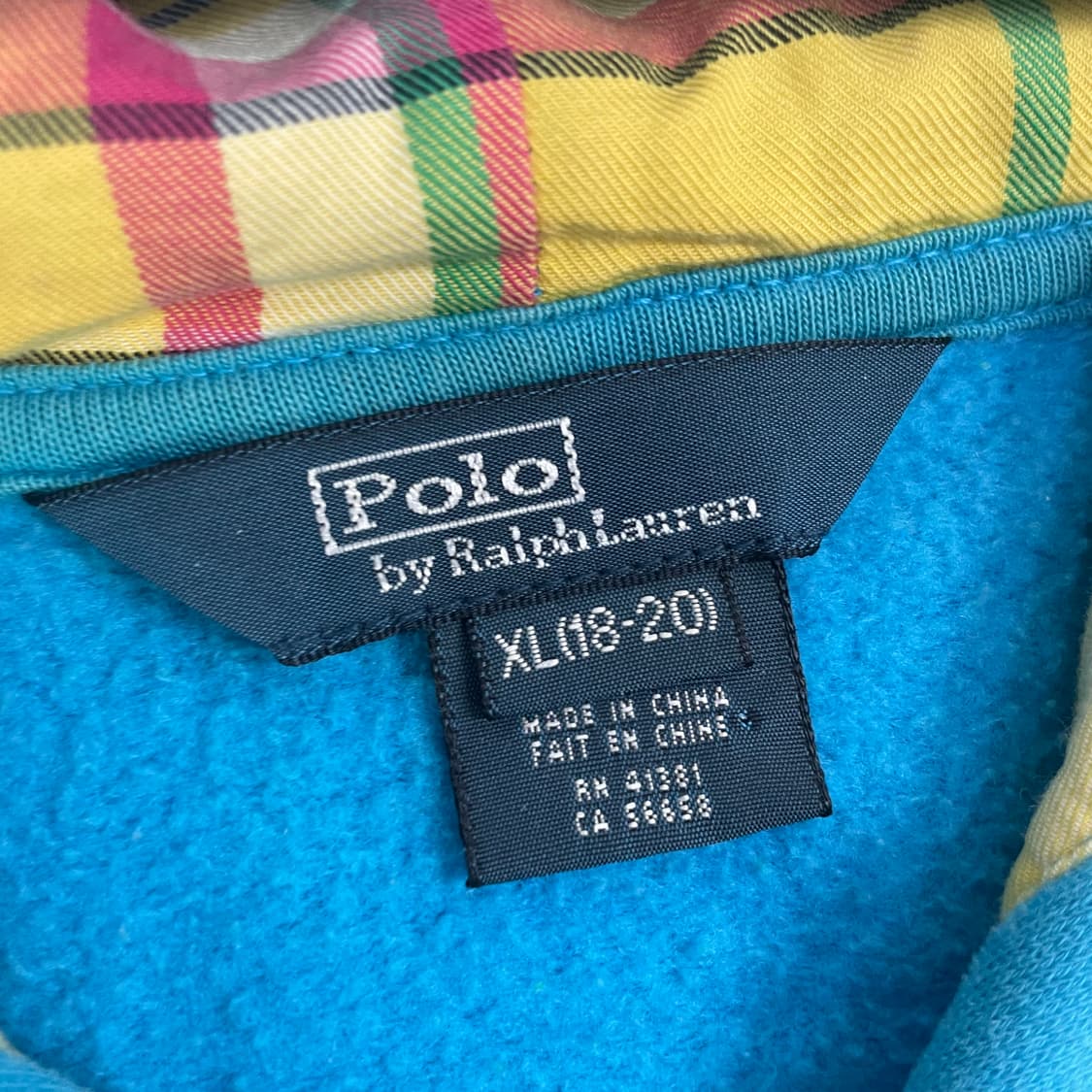 폴로 랄프로렌 빅 포니 후드집업 소라 상품이미지3