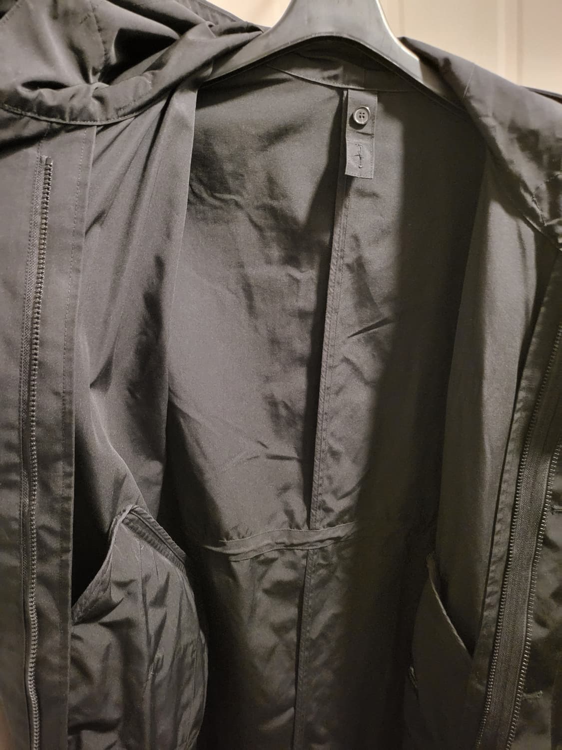 캉골 블랙 후드 야상 코트 상품이미지4