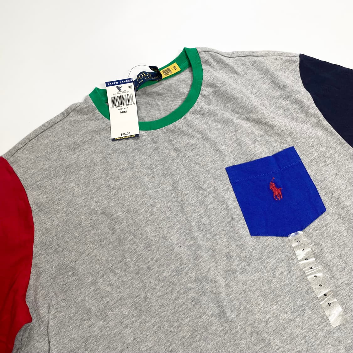 새상품 폴로 컬러블록 반팔 M 상품이미지5