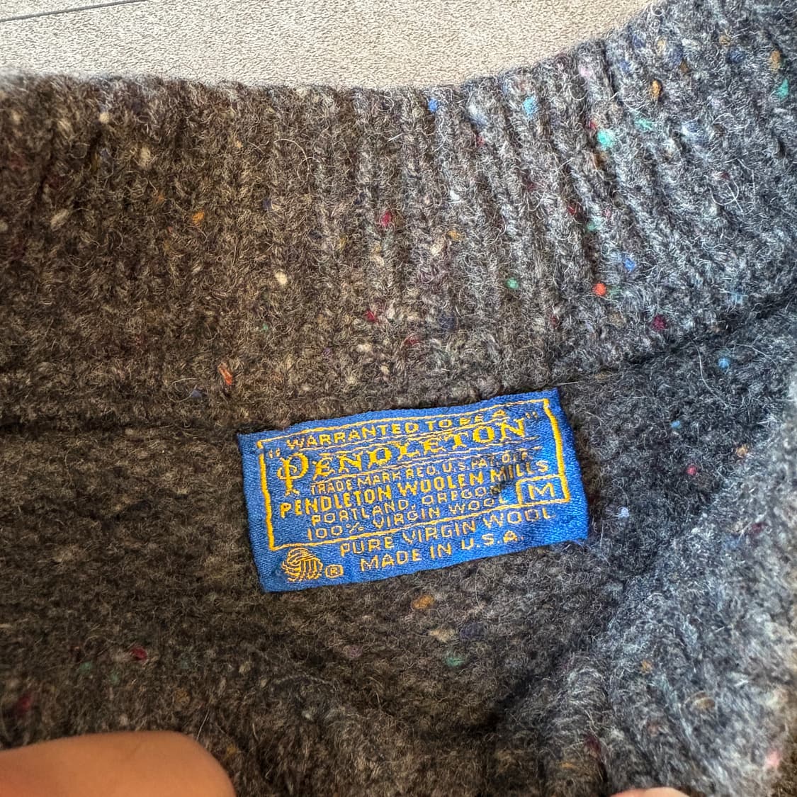 80s 80년대 미국 생산 펜들턴 울 니트 상품이미지6