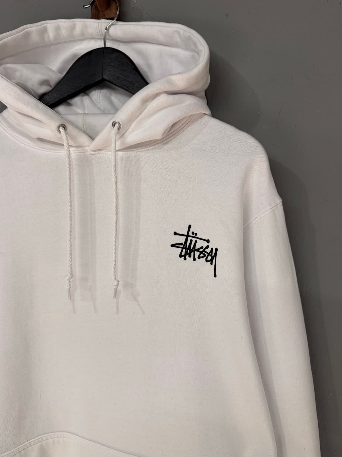 스투시 베이직 화이트 후드티  상품이미지3
