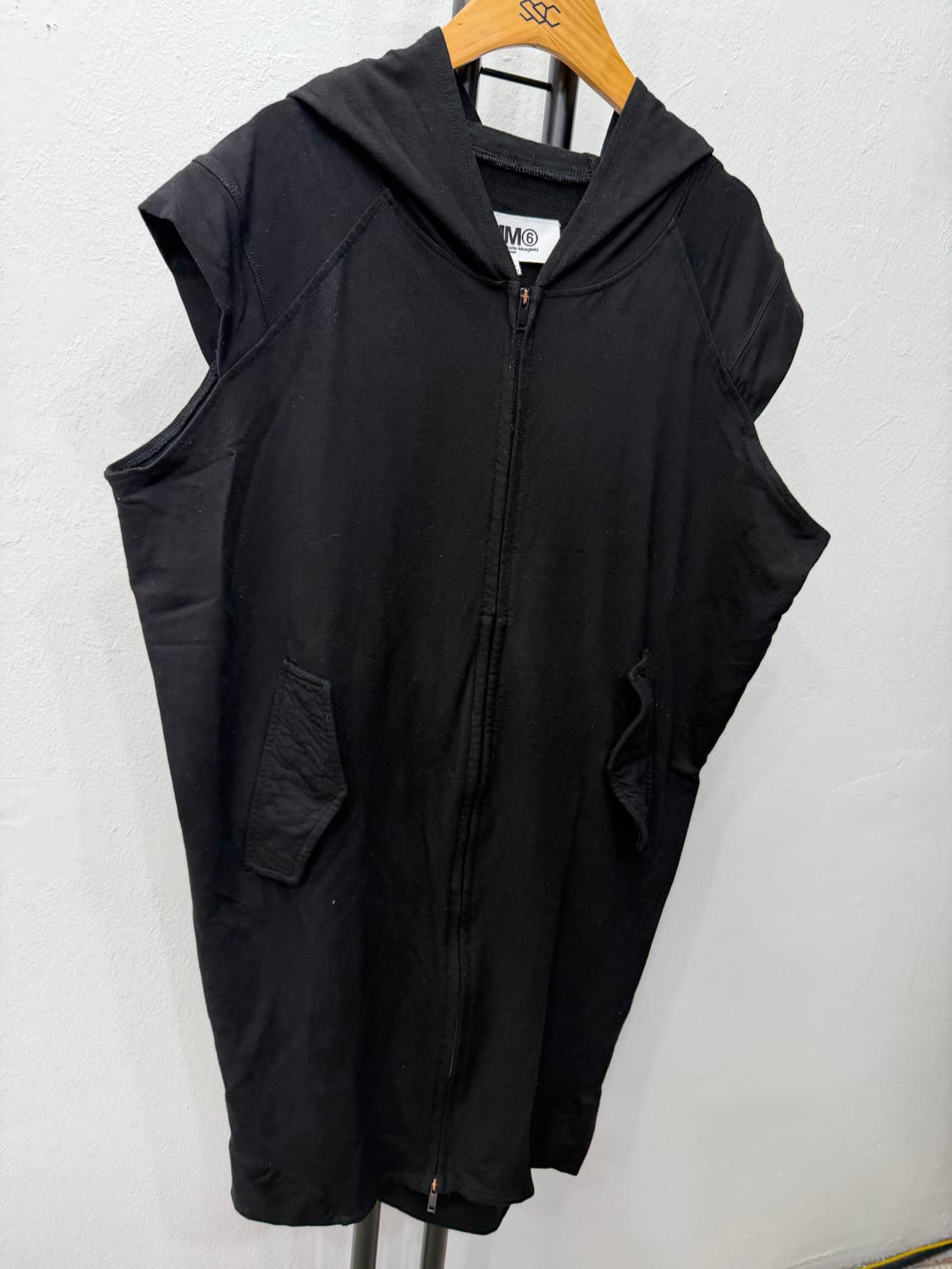 매장판정품) 메종마르지엘라 여성 오버핏 반팔 후드 집업 S 상품이미지2