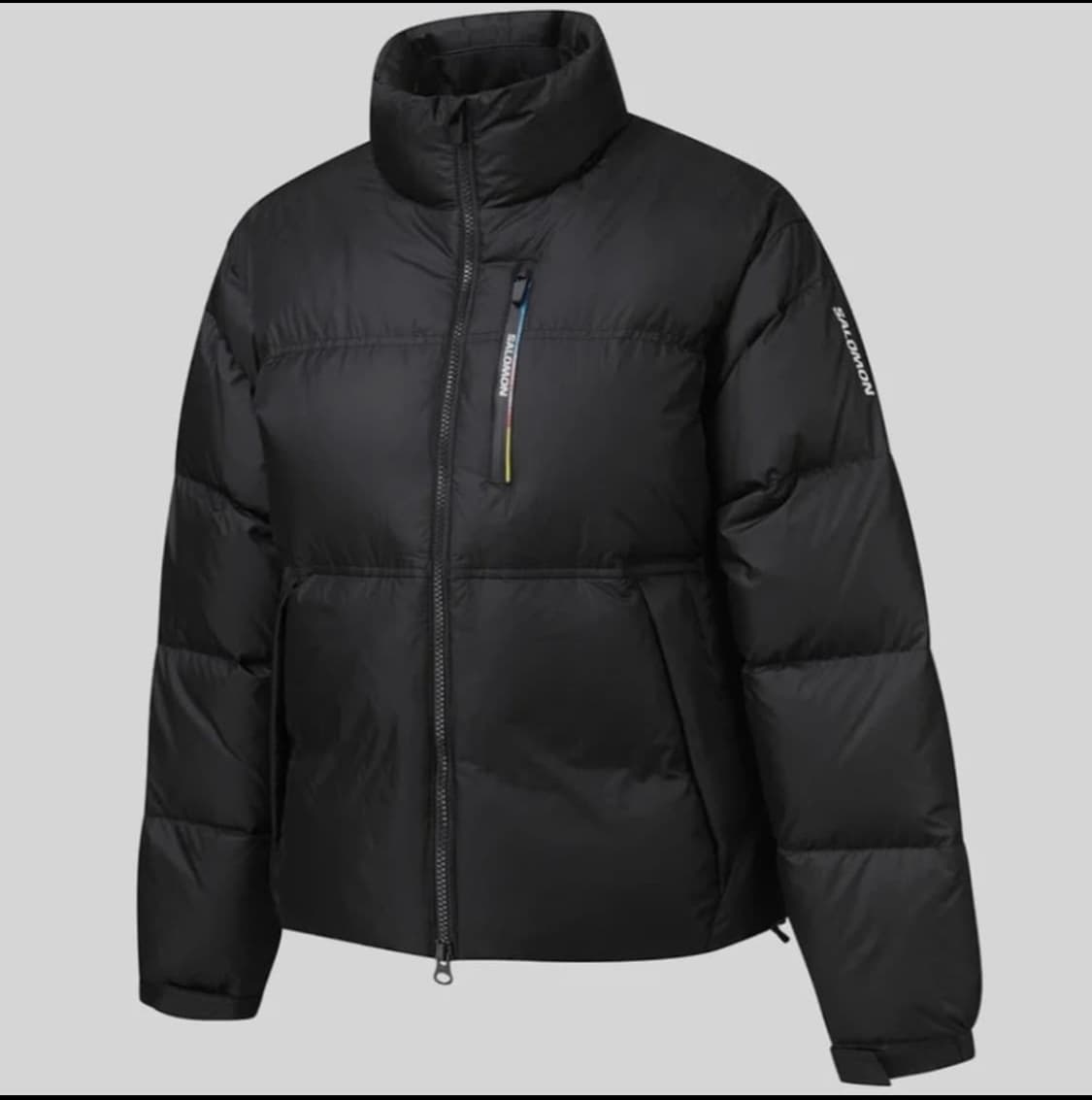 24년도 살로몬 컨투어 크롭 패딩 여성용 블랙s사이즈 상품이미지10