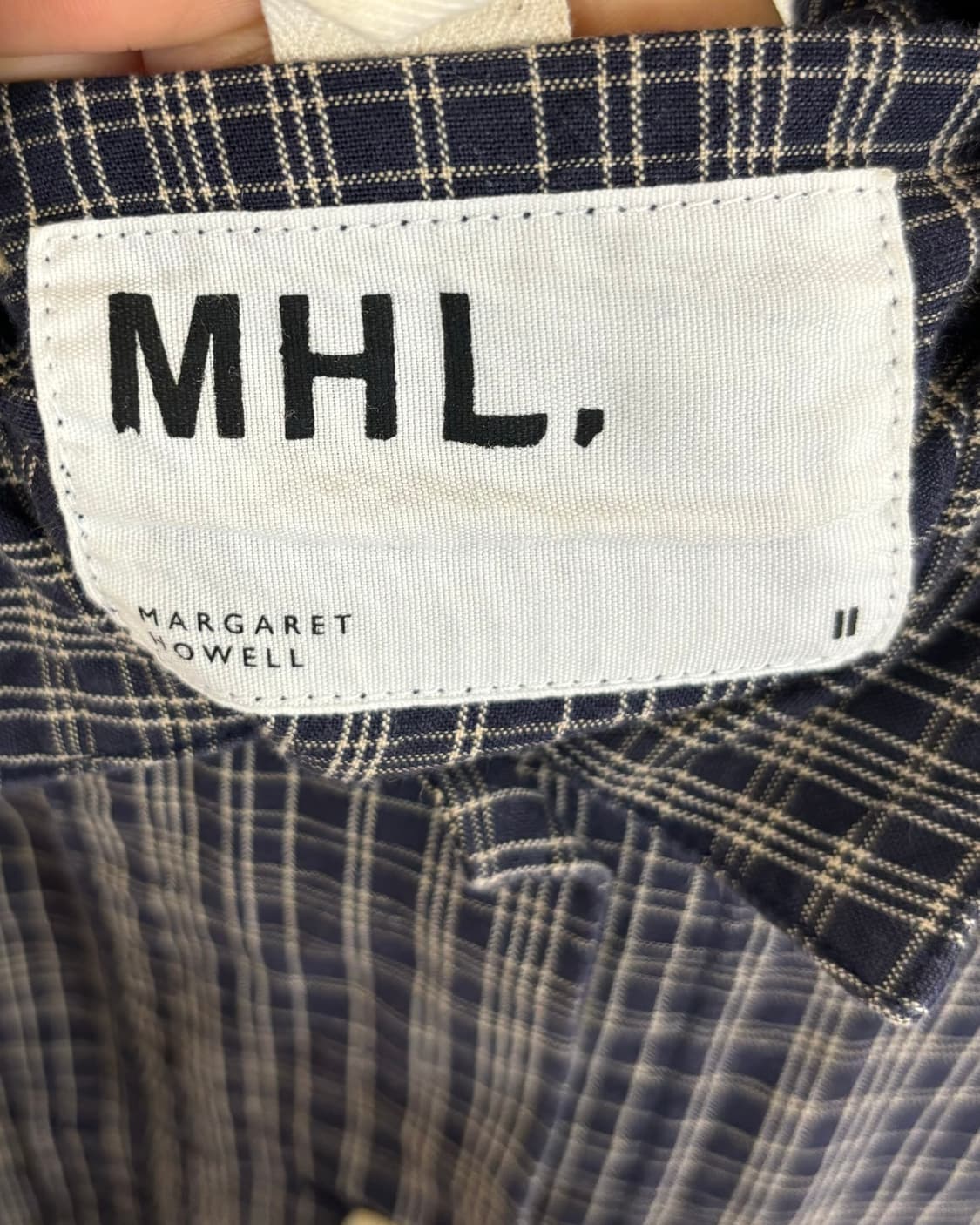 엠에이치엘 그레이 체크 셔츠 상품이미지7