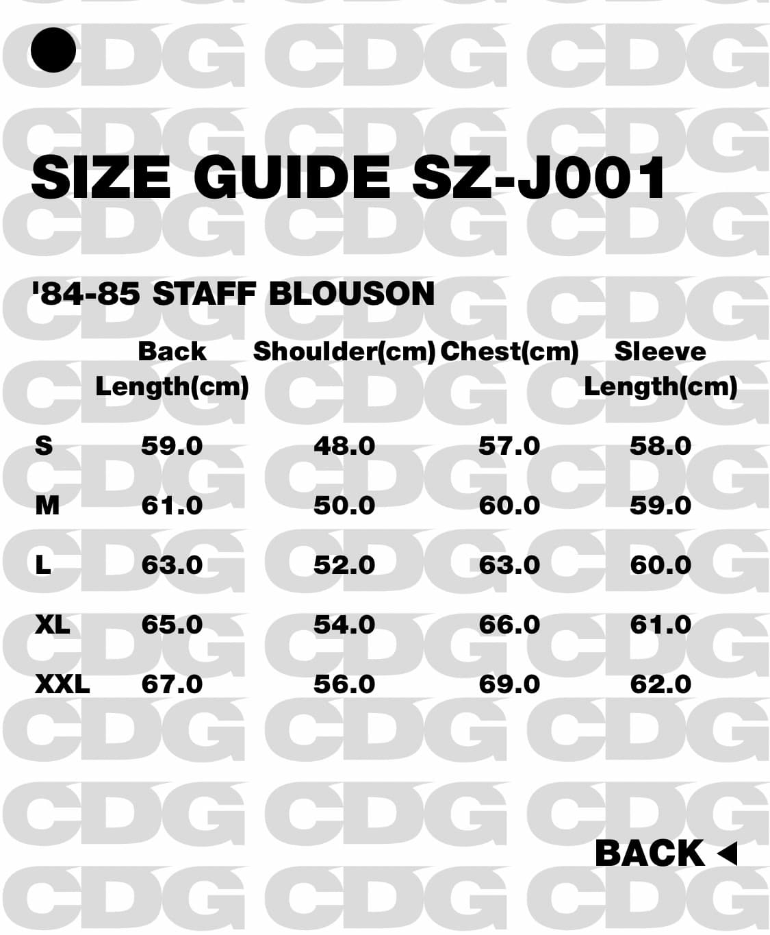 CDG 스태프 블루종 xxl / Staff blouson 2xl 상품이미지7