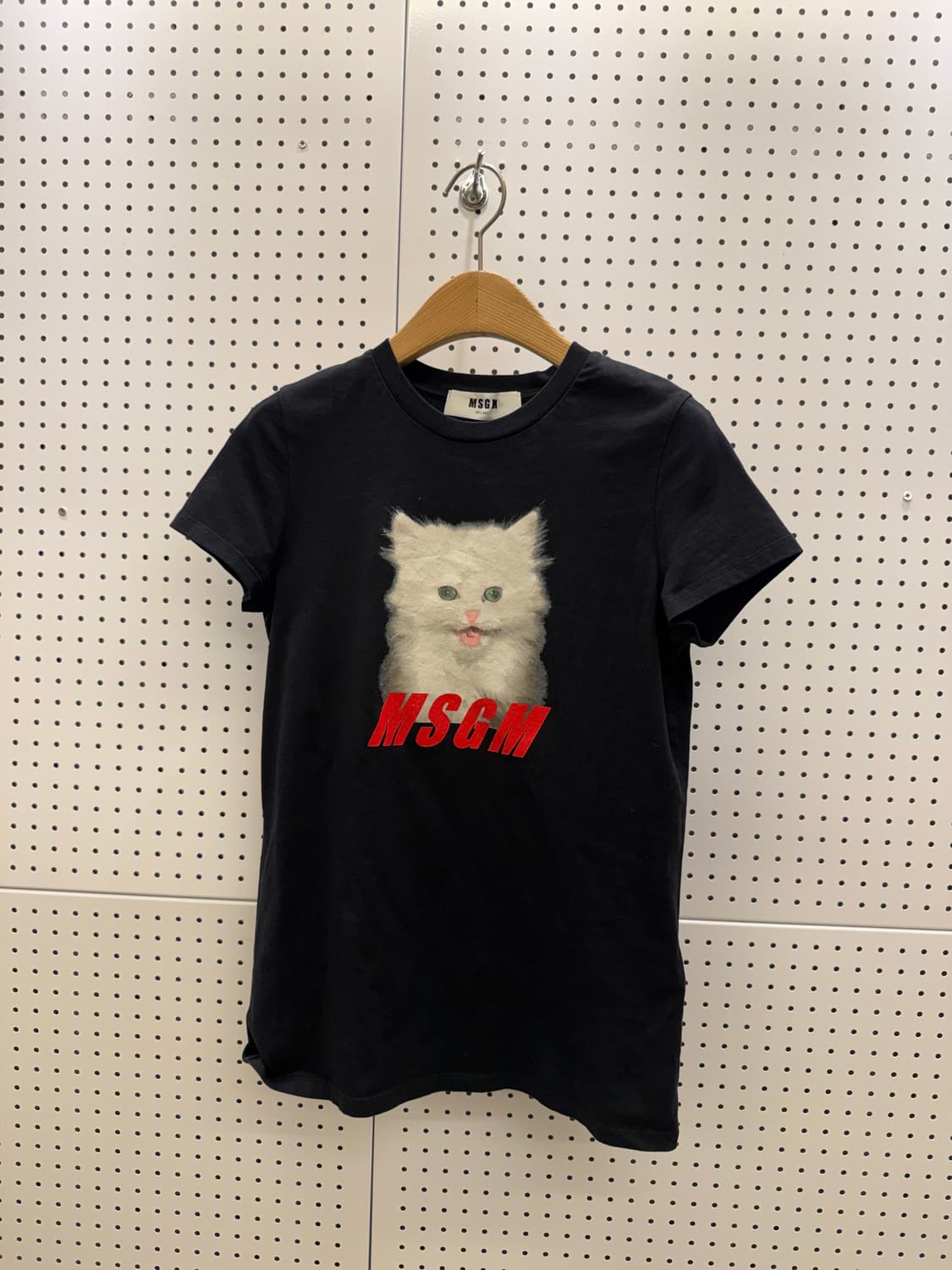 엠에스지엠 고양이 그래픽 프린트 반팔 티셔츠 U1576 상품이미지2