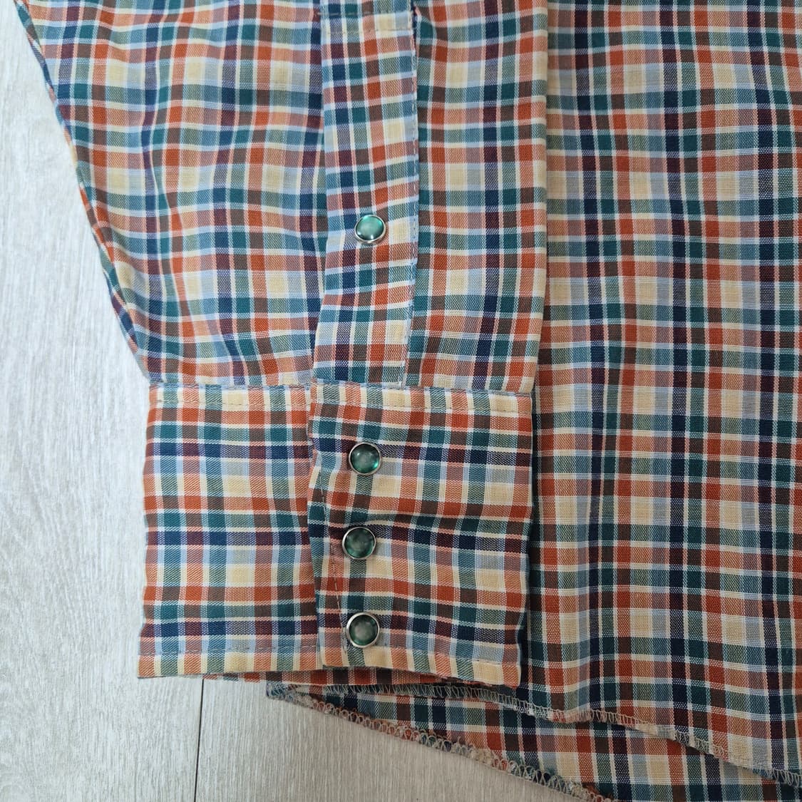 60~70s 아메리칸 웨스턴 셔츠 (XL) 상품이미지3