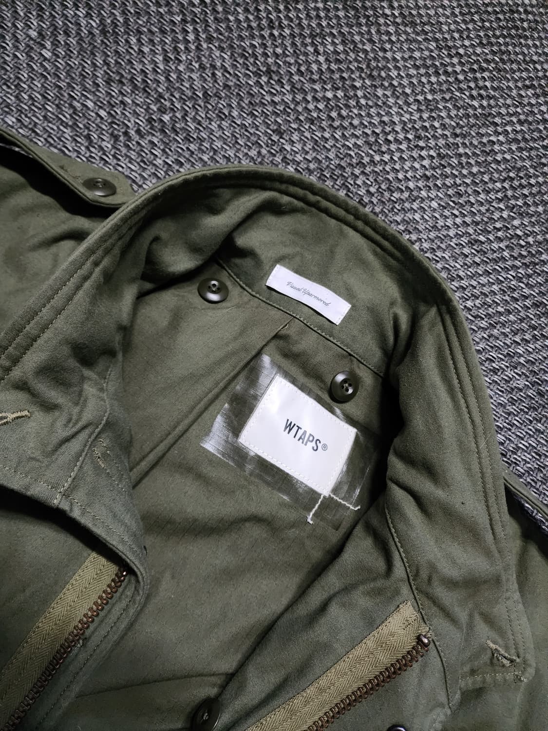 더블탭스 야상 M65 필드 자켓 카키  2사이즈  상품이미지8