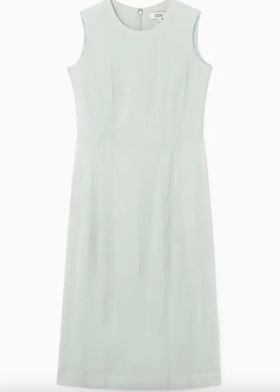 cos 슬리브리스 탑스티치 미디 드레스 상품이미지2