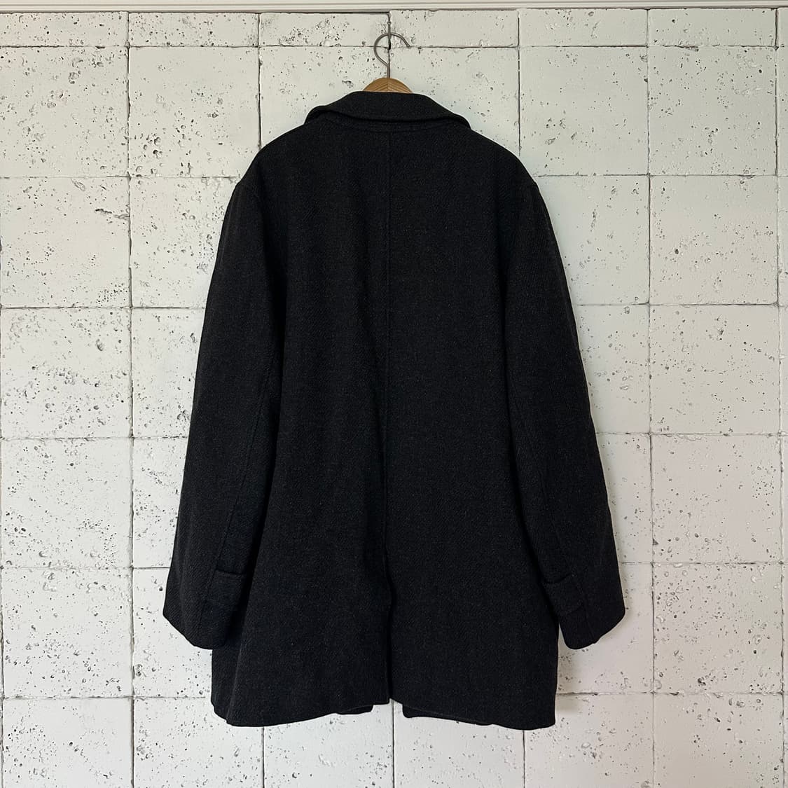 105 버버리 모직 코트 차콜 상품이미지8