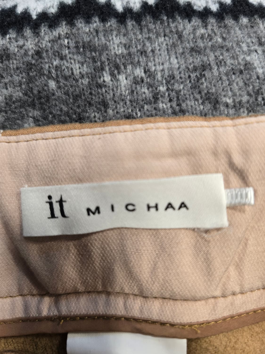 잇미샤 It Michaa 여성 기모 와이드 팬츠 브라운 76(28~29) 상품이미지6