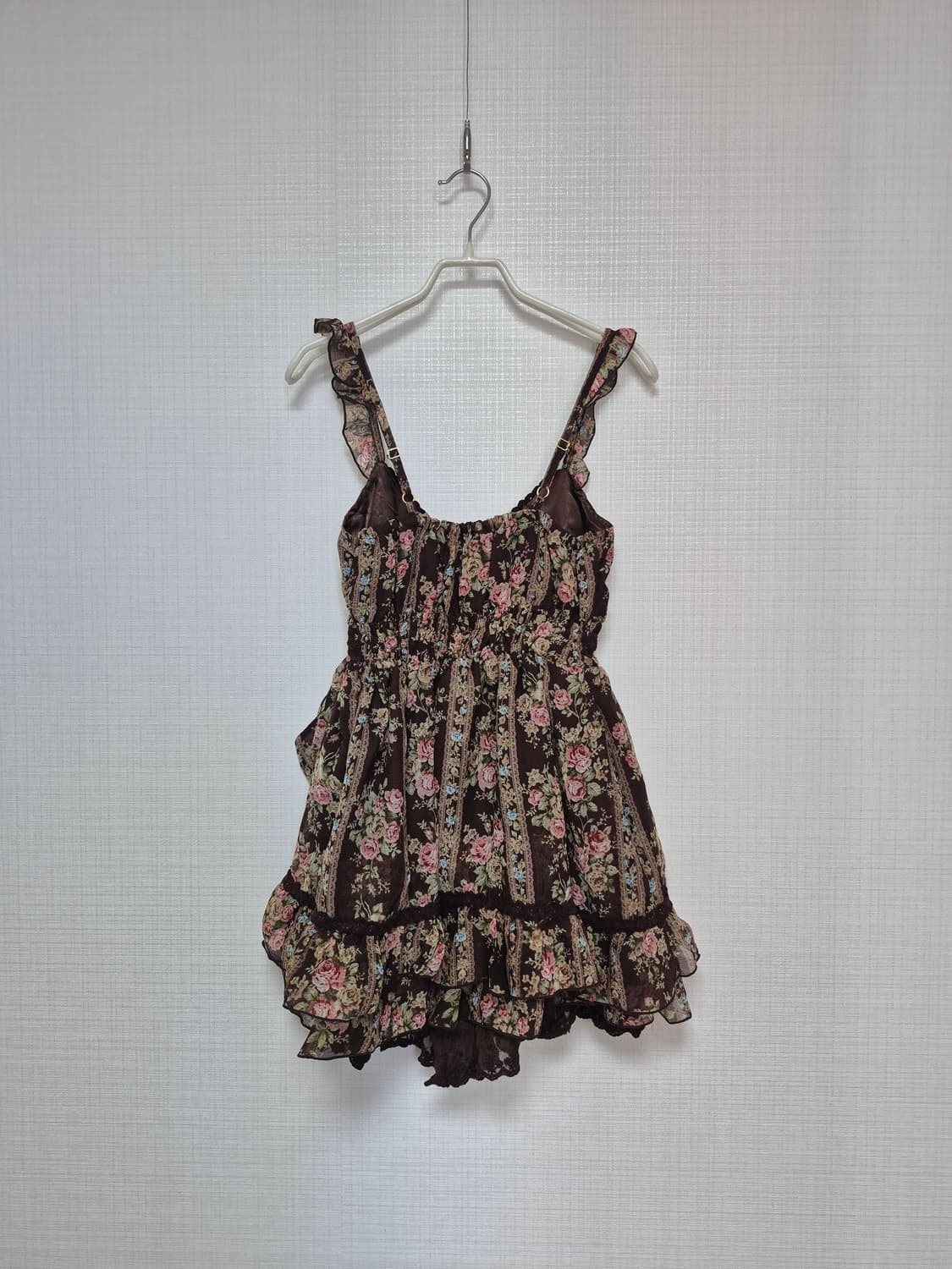 리즈리사 라떼갸루 히메카지 쵸코 플로럴 큐롯원피스 상품이미지5