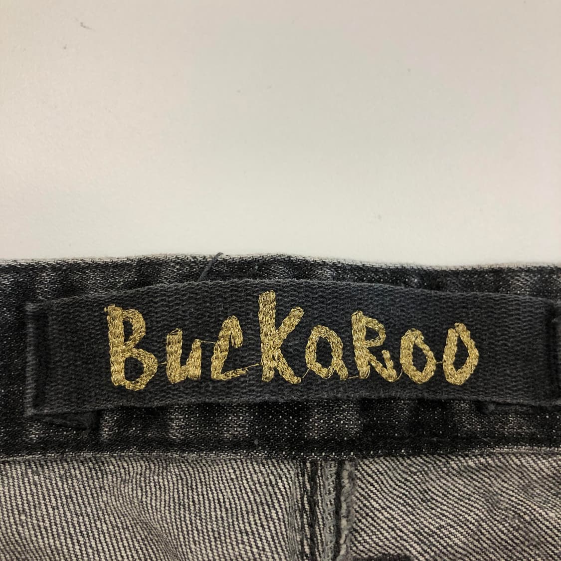 버커루 스컬패치 부츠컷 그레이데님진 31-32 인치 상품이미지5