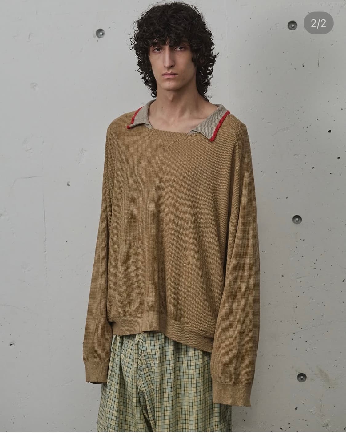 안셀름 콘트라스트 린넨니트 상품이미지1