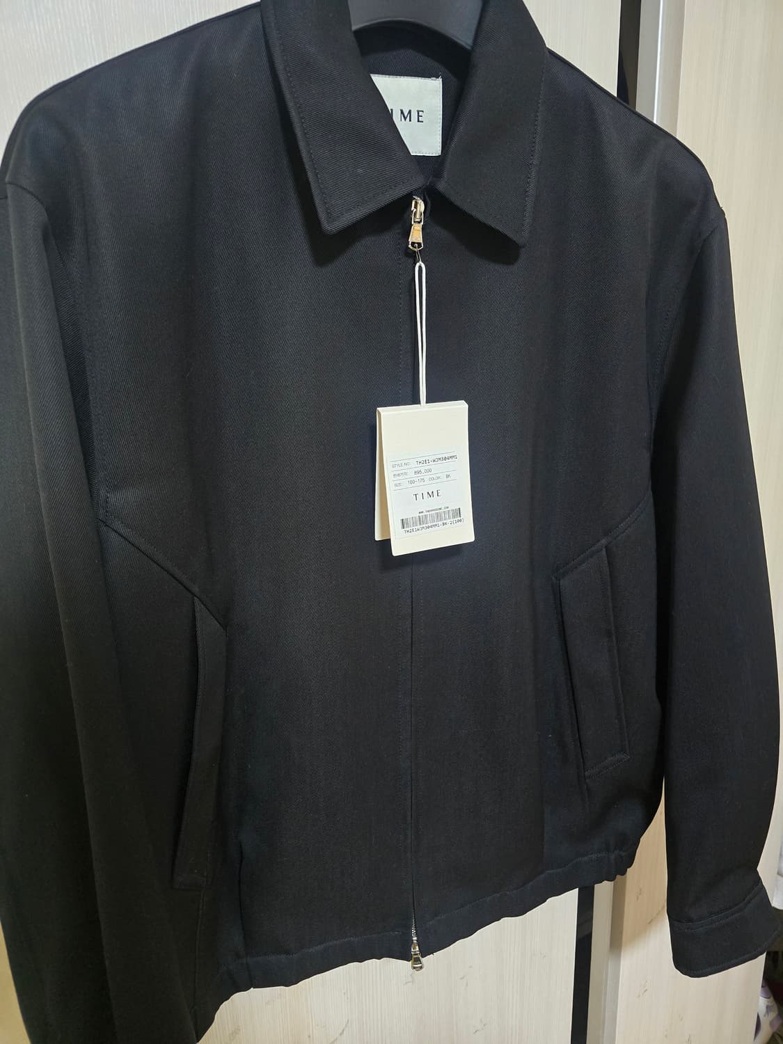 타임옴므 24ss 블루종 블랙 상품이미지1