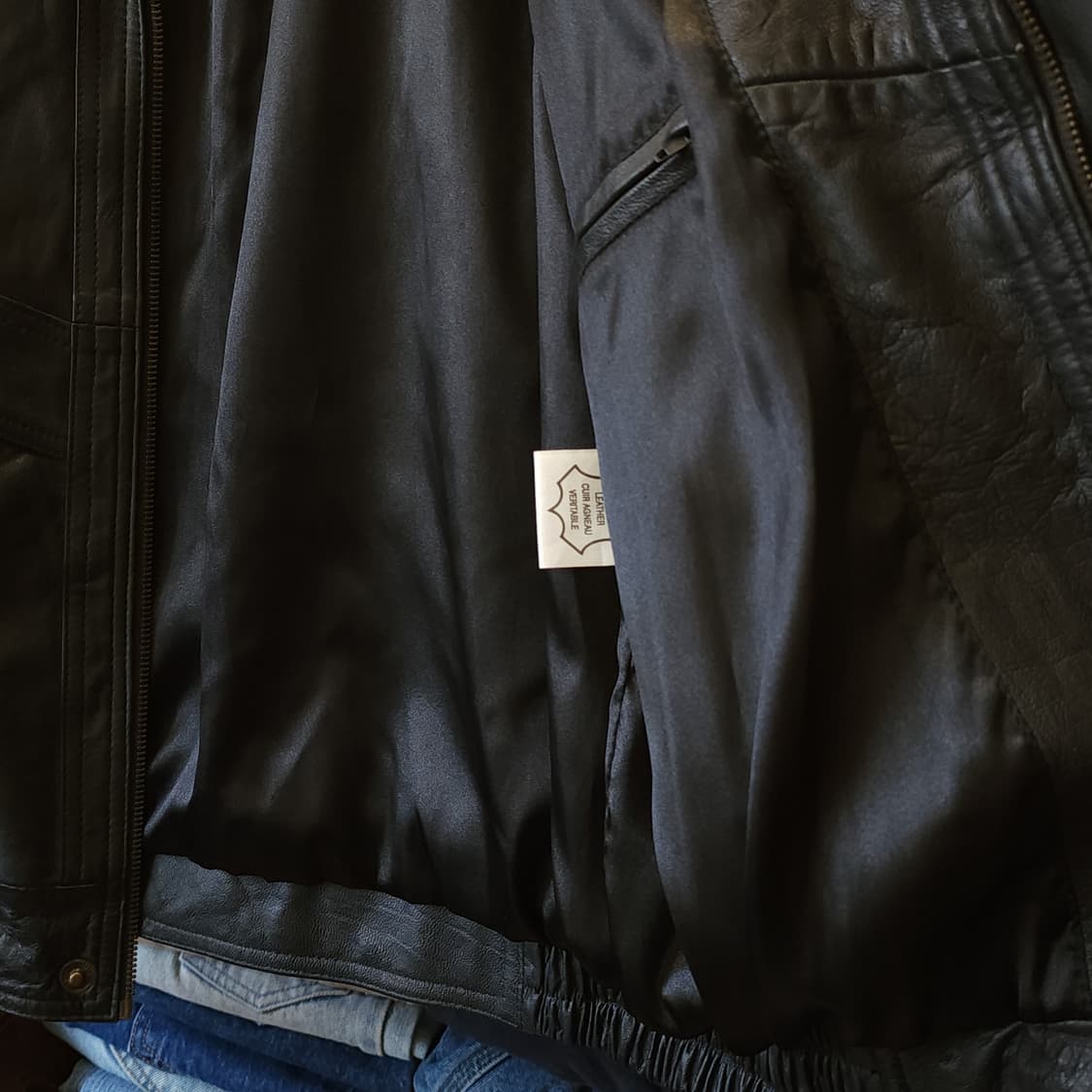 90s 빈티지 레더자켓 독일 레더 봄버자켓 플라이트 자켓 m 상품이미지7