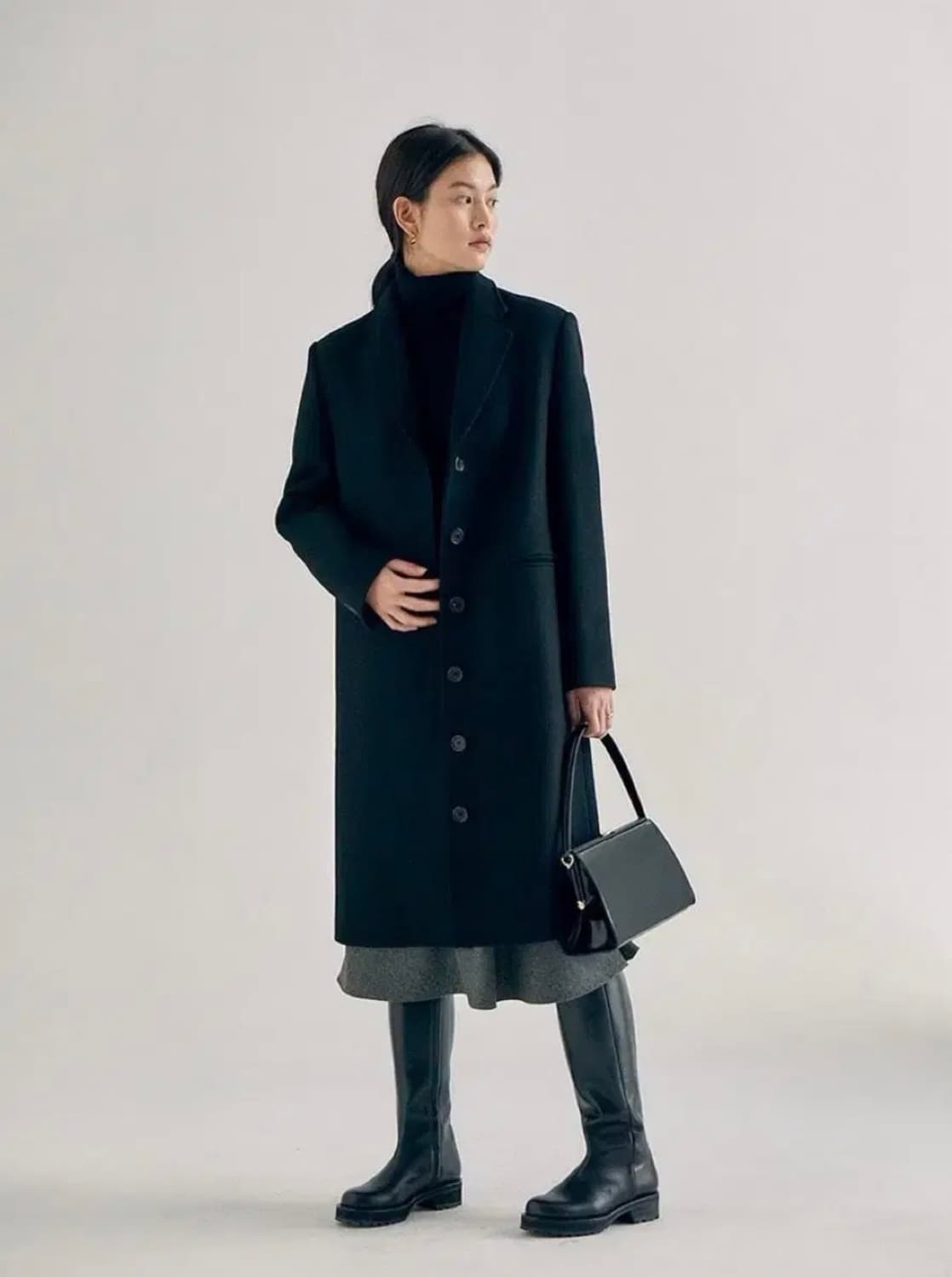 얼바닉30 블랙 싱글코트 s사이즈 상품이미지3