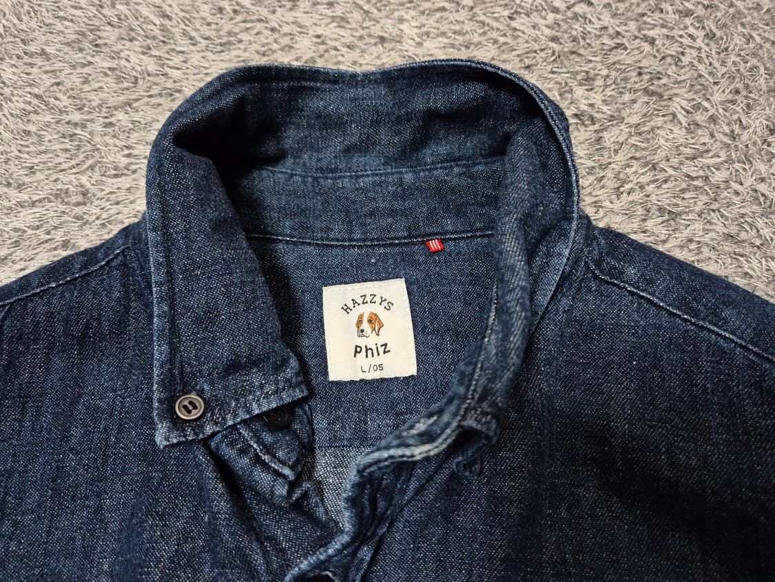 헤지스 남성 피즈자수 데님셔츠 105 상품이미지3