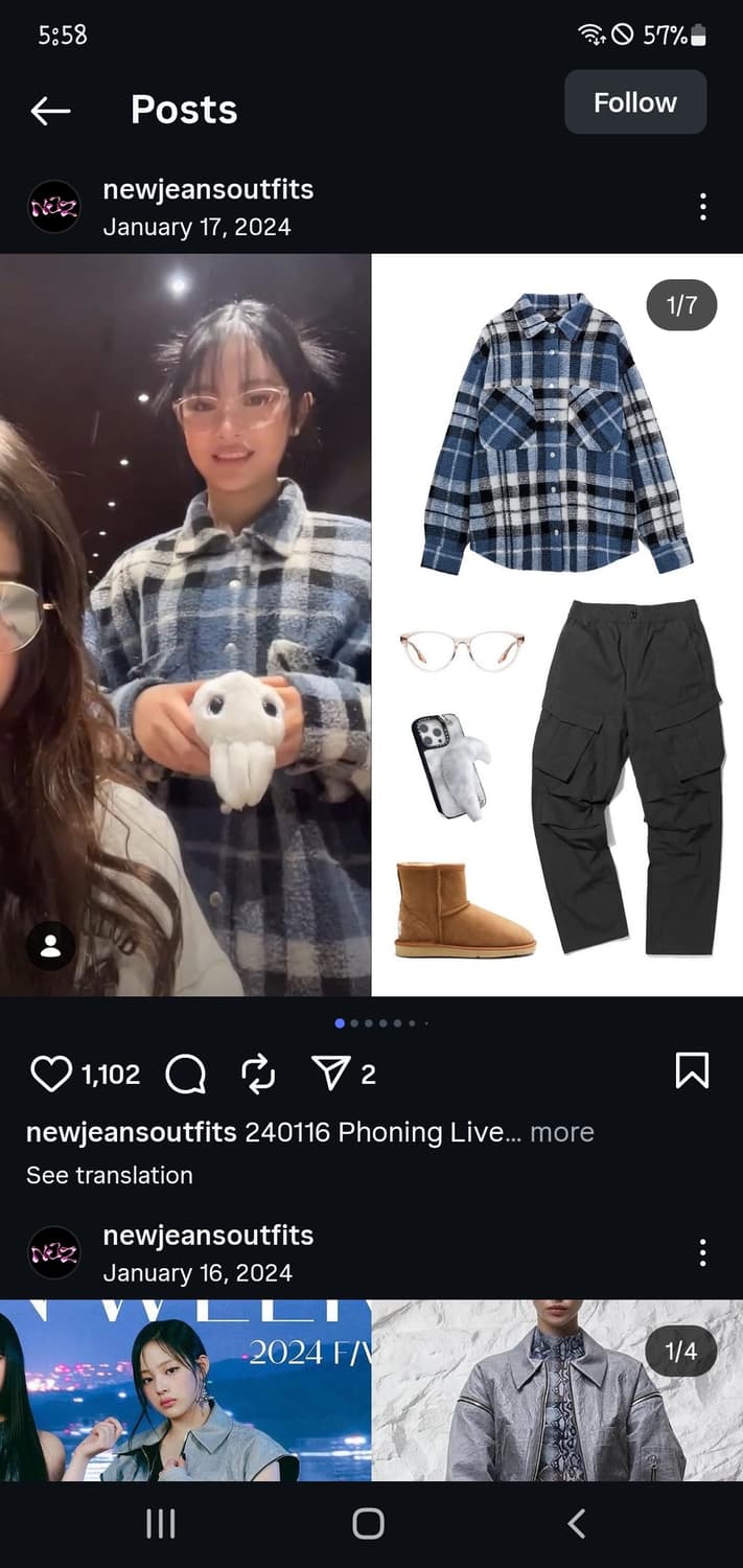 Zara 체크 셔츠형 자켓  상품이미지5