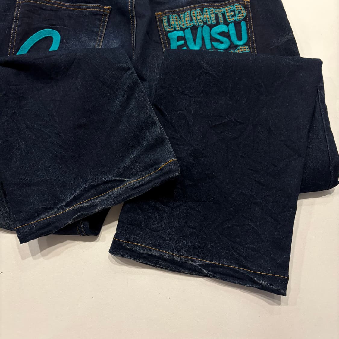 [36] EVISU 에비수 진스 빅로고 데님 청바지 팬츠 D928 상품이미지4