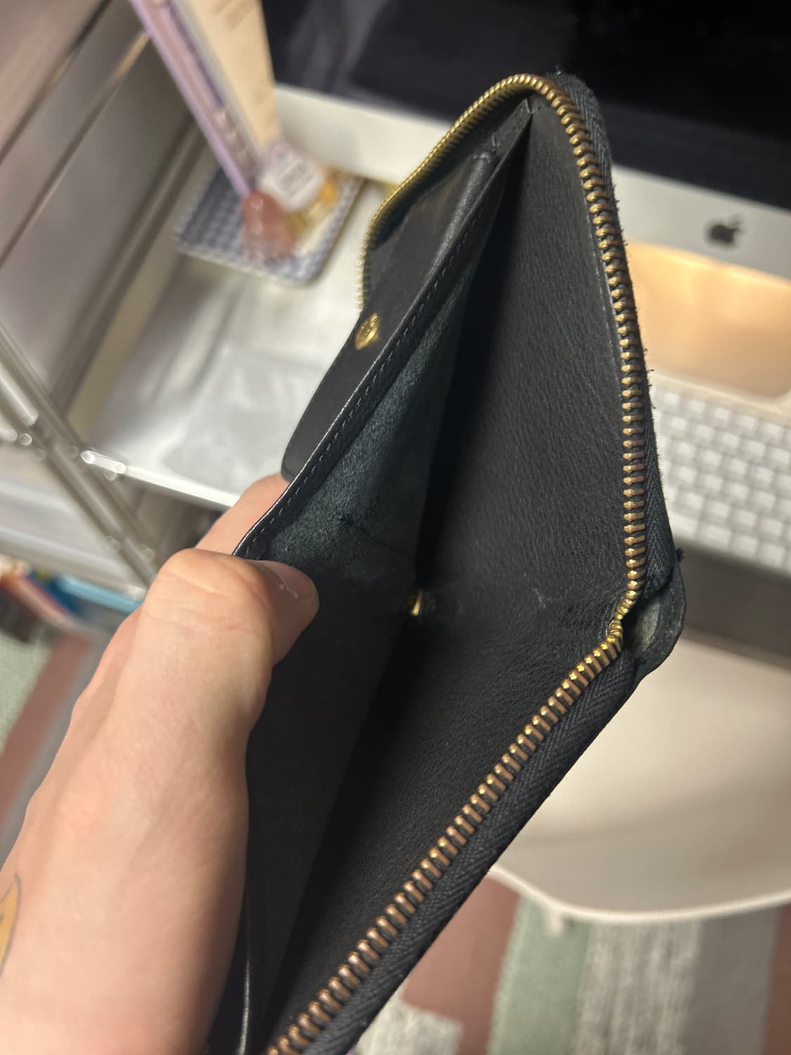 visvim 비즈빔 스웨이드 가죽 블랙 반지갑 상품이미지9