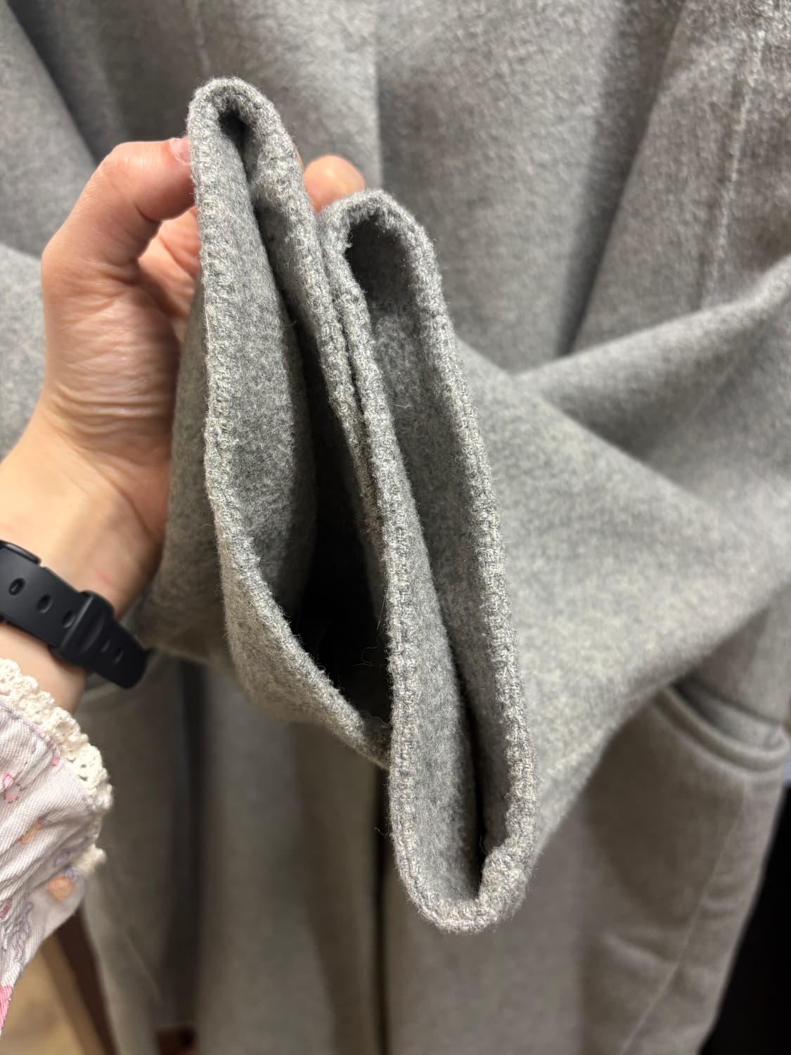 앳코너 울 혼방 하프 코트 상품이미지2