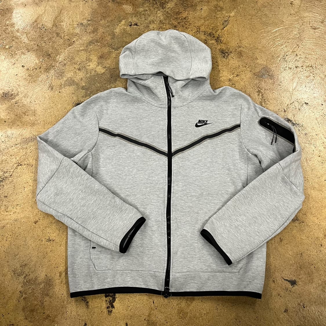 [정품/L] 나이키 테크 플리스 풀집업 그레이 b17 상품이미지2