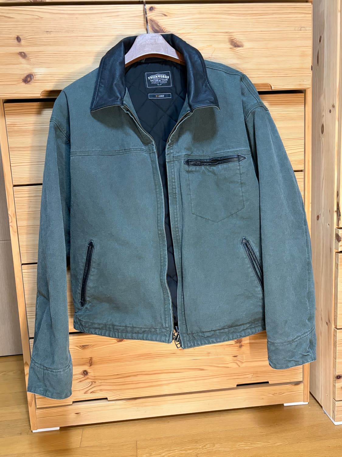 프리즘웍스 헤비 캔버스 디스트로이드 워크자켓 XL 상품이미지2