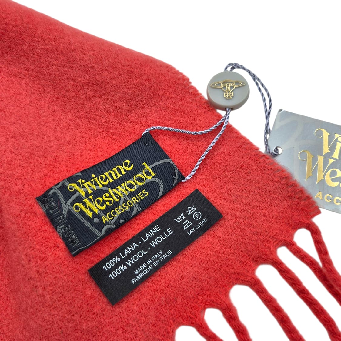 06s 비비안 웨스트우드 딸기 우유 울 머플러 상품이미지6