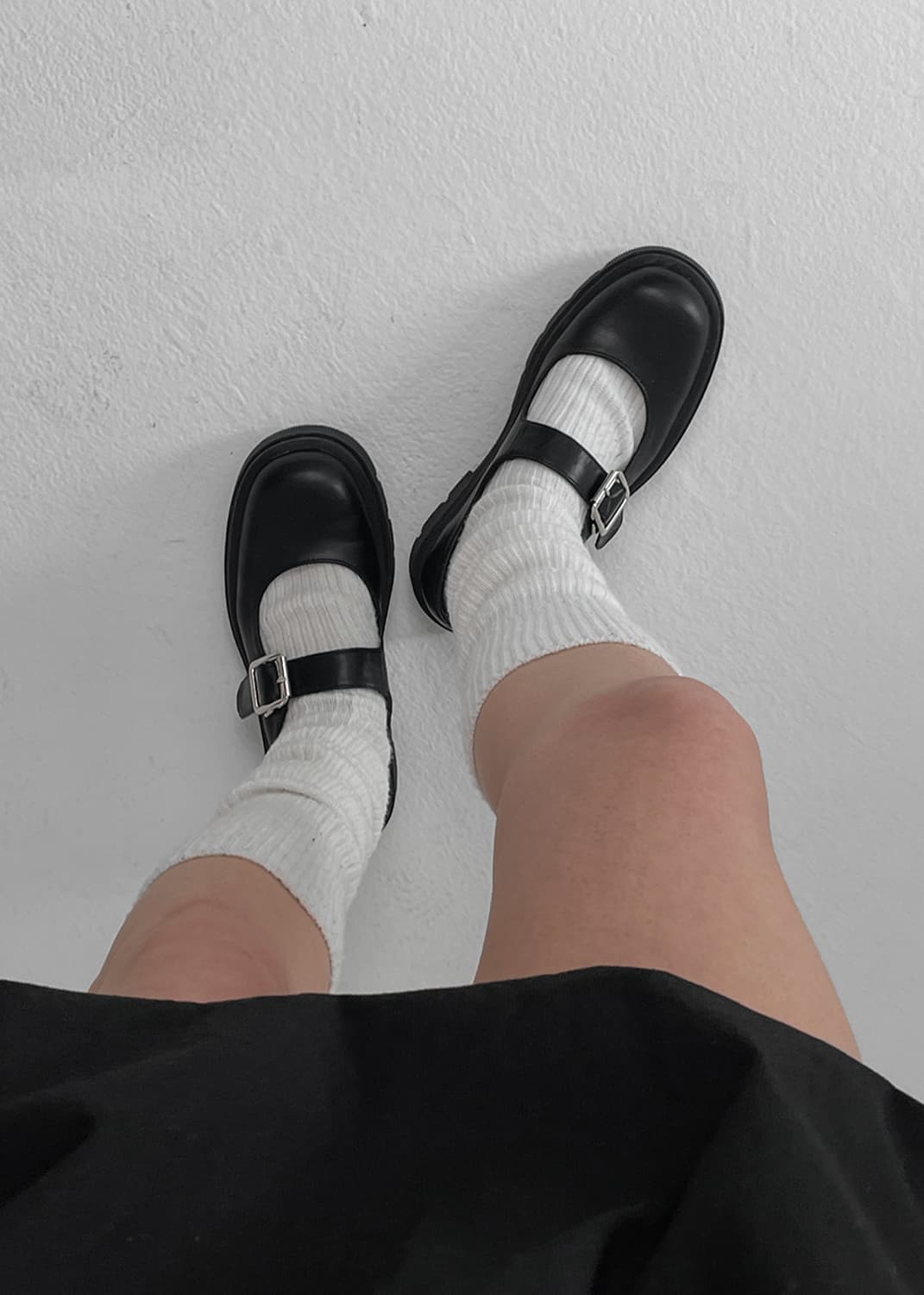 블랙업 딧투 플랫폼 메리제인 블랙 235 상품이미지1