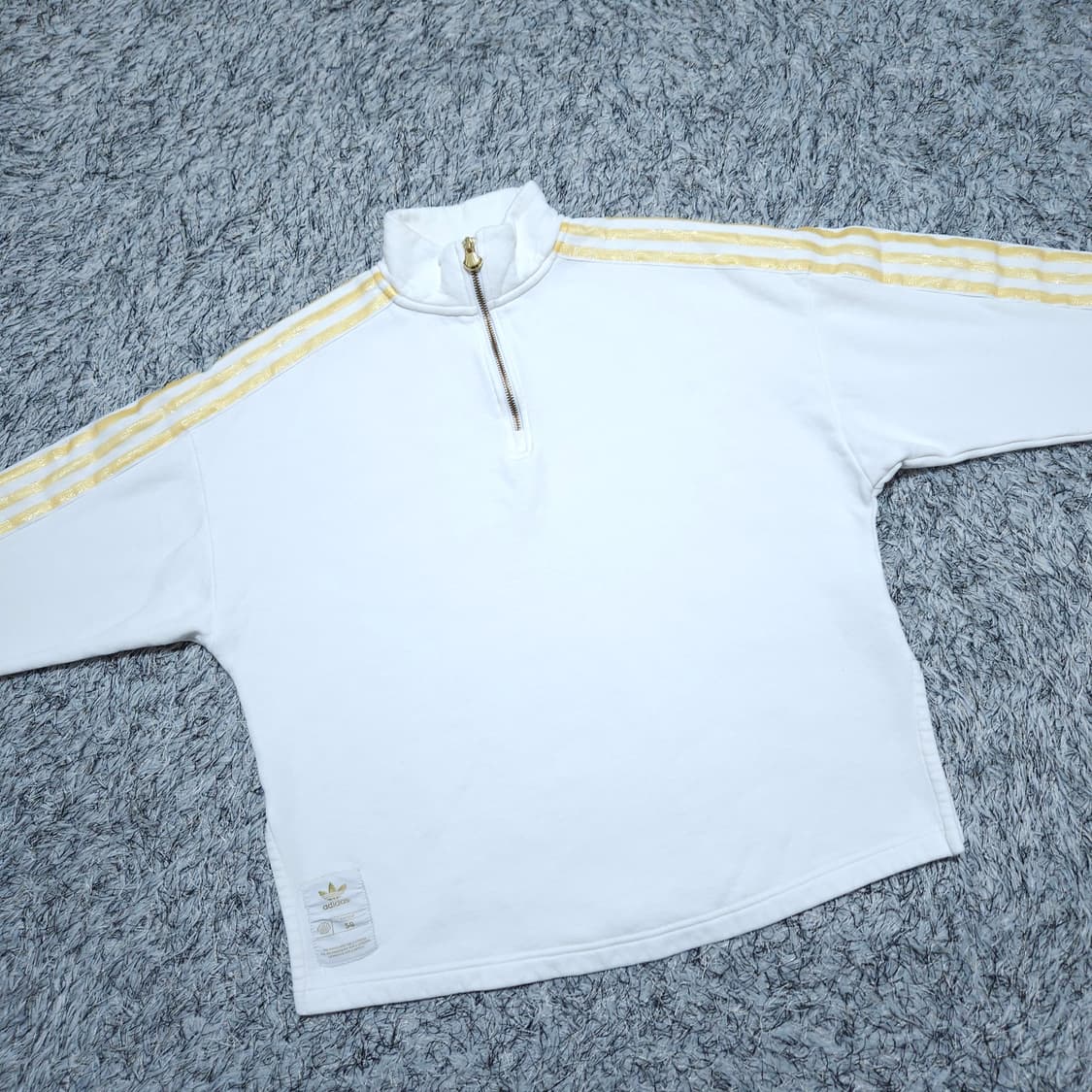 아디다스) M 공용 쿼터집 기모 하프집업맨투맨 / 왕눈이샵 상품이미지2