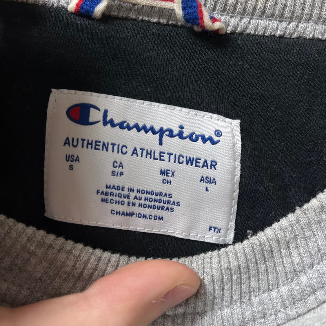 챔피온 어센틱 빅로고 스펠아웃 기모 맨투맨 L/100 상품이미지3