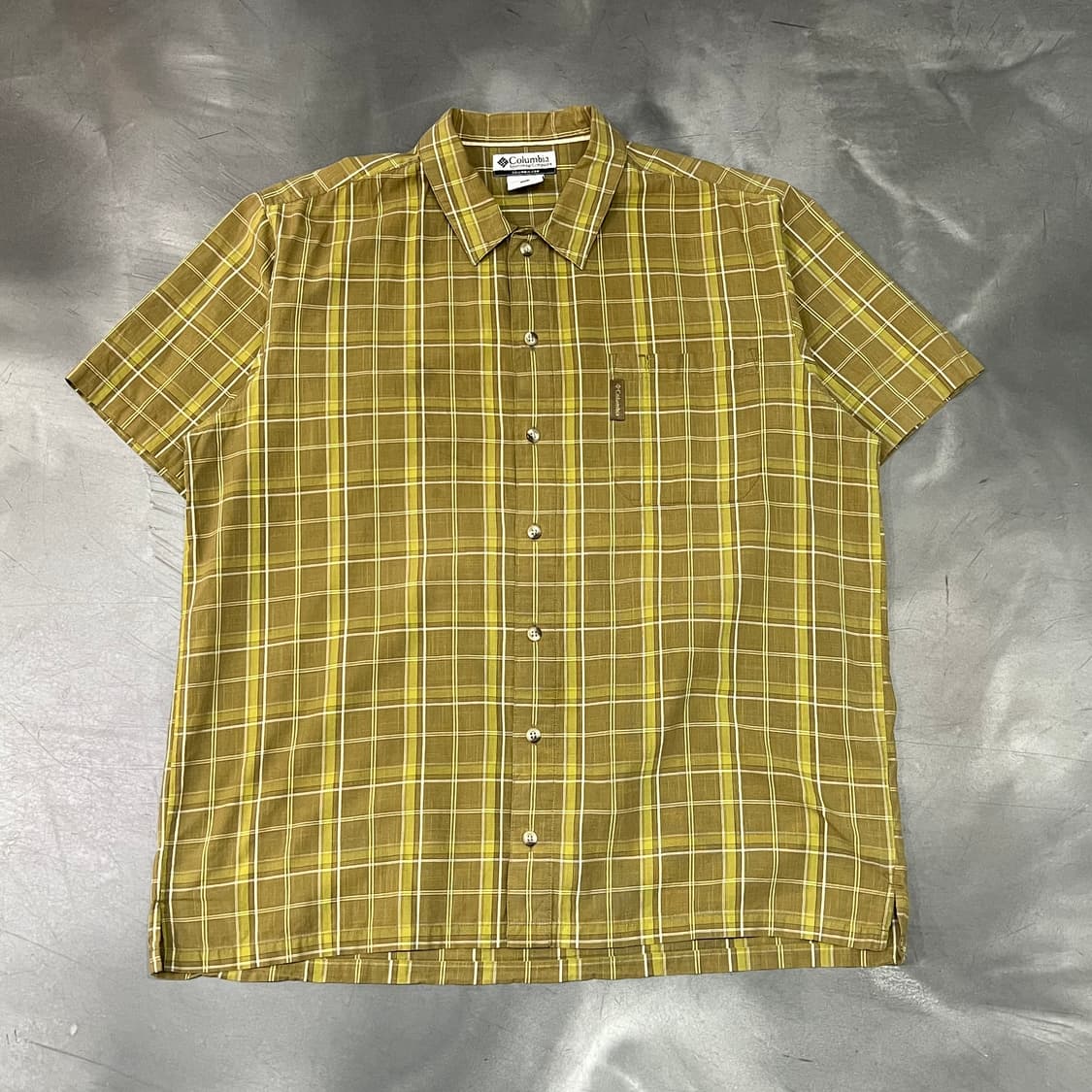  컬럼비아 체크 하프 셔츠 y16245 상품이미지1