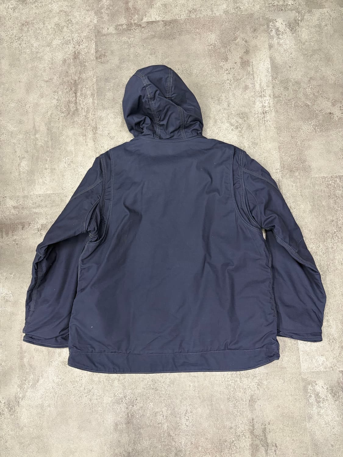 칼하트 네이비 후드 워크 자켓 상품이미지4