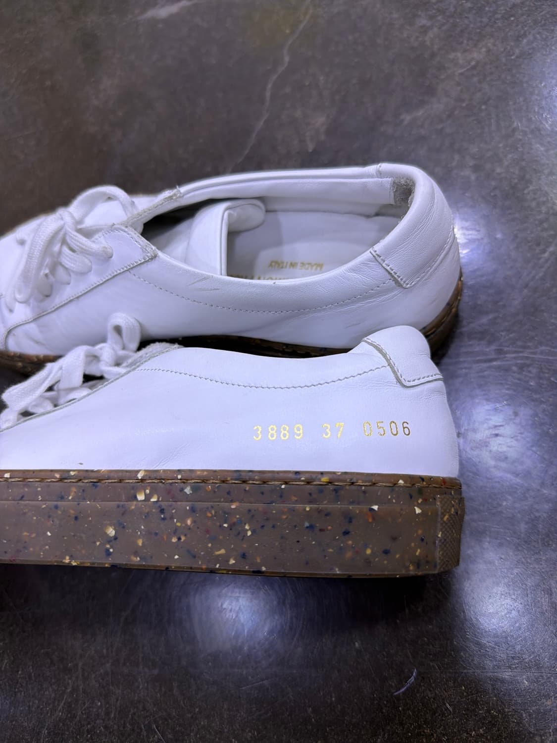 커먼프로젝트 우먼 아킬레스 로우 검 컨페티 솔 화이트 37 상품이미지7