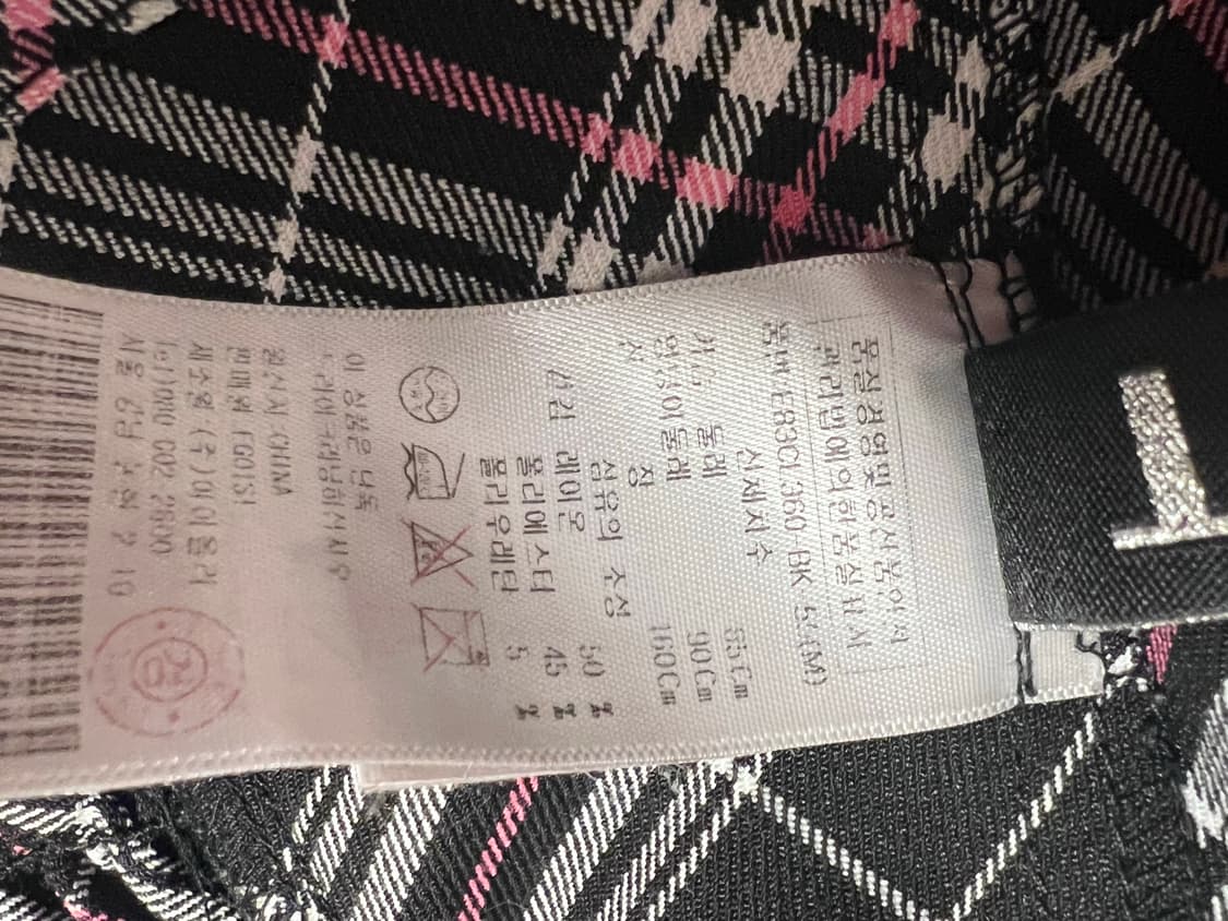 에고이스트 투피스 블랙핑크체크 셋업 상품이미지5