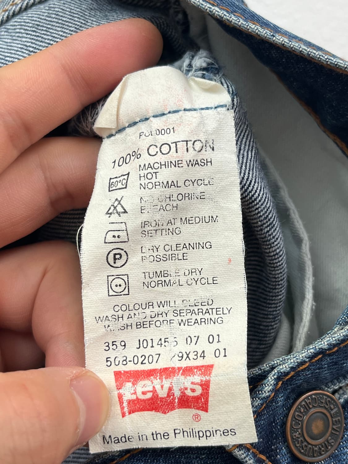 Levis 508 데님팬츠 W29 상품이미지7