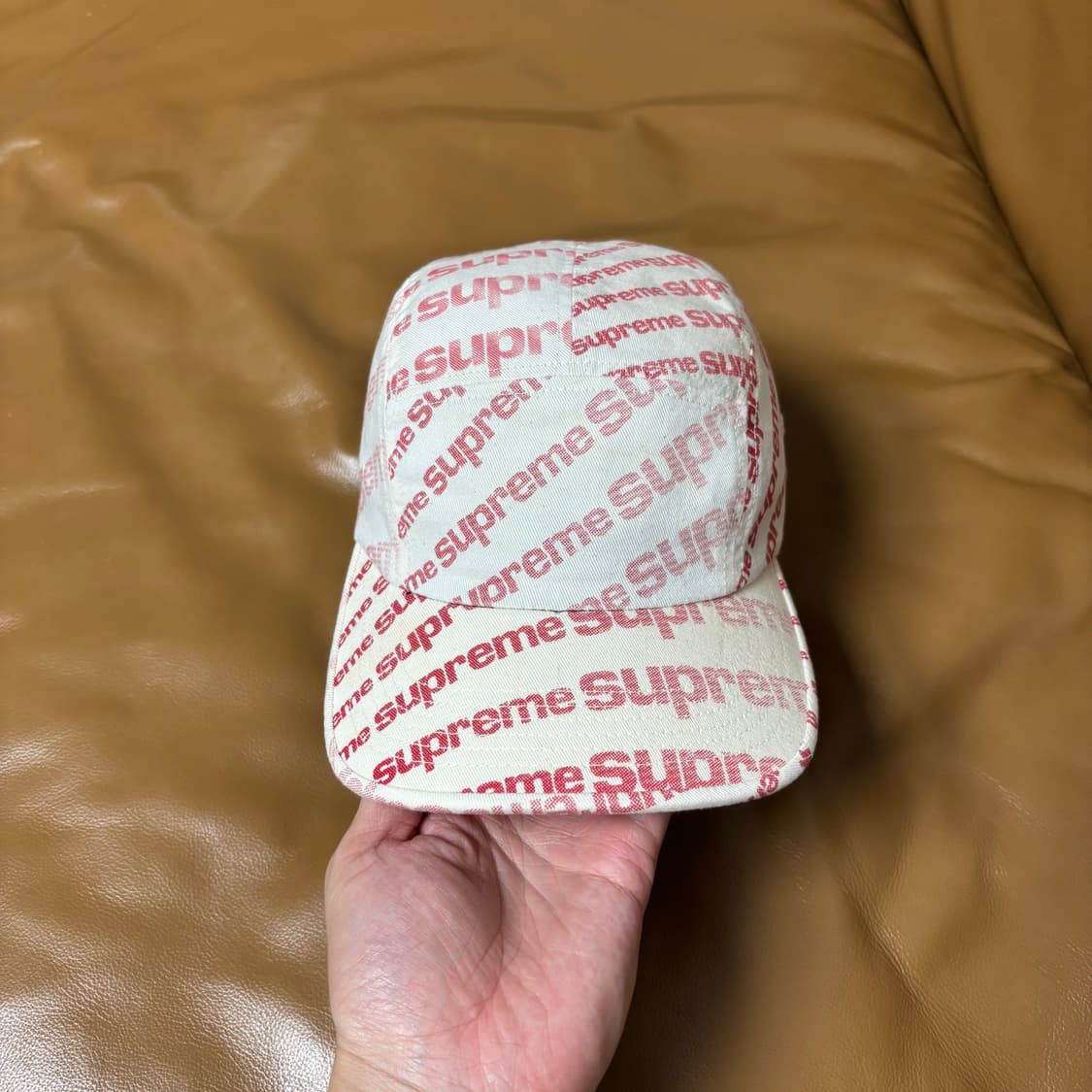 Supreme 슈프림 캠프캡 모자 Radial Washed Natural 상품이미지2