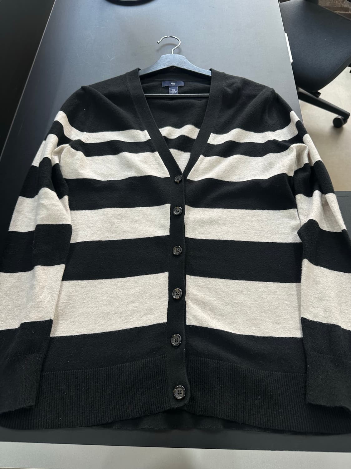 갭 Y2k 스트라이프 버튼 가디건 상품이미지5