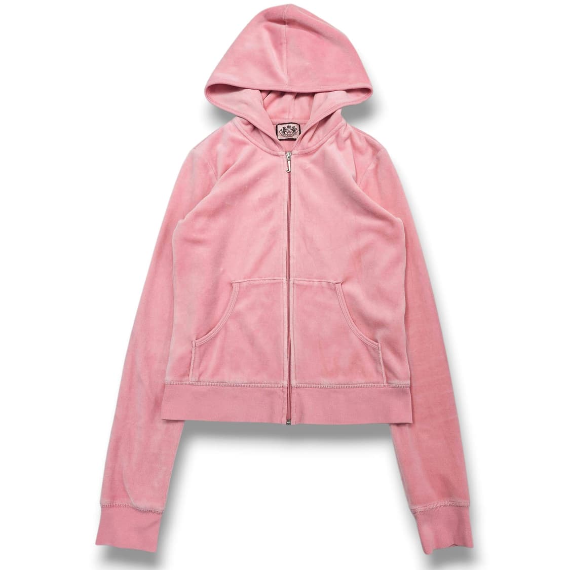 M Juicy Couture 벨벳 후드집업 딸기우유 핑크 상품이미지5