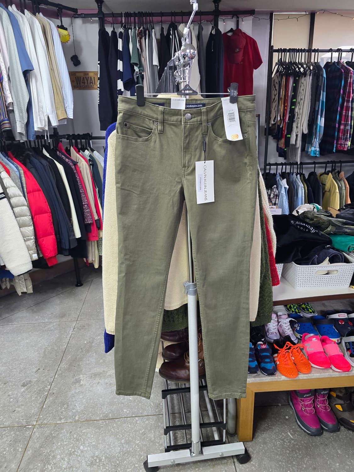 캘빈클라인 진 올리브색 여성 바지 (1342) 상품이미지1